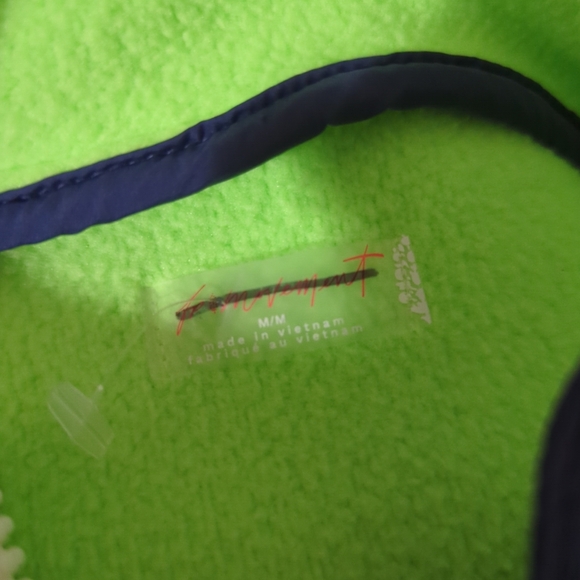 Free People FP Movement Hit The Slopes Vest Cropped Lime Glow xs, small medium - Picture 8 of 11